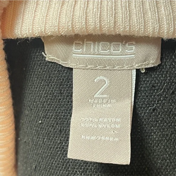 Chico’s Pink Turtleneck Knit Top Soft Stretch Cozy Chic (Large) - Picture 7 of 7